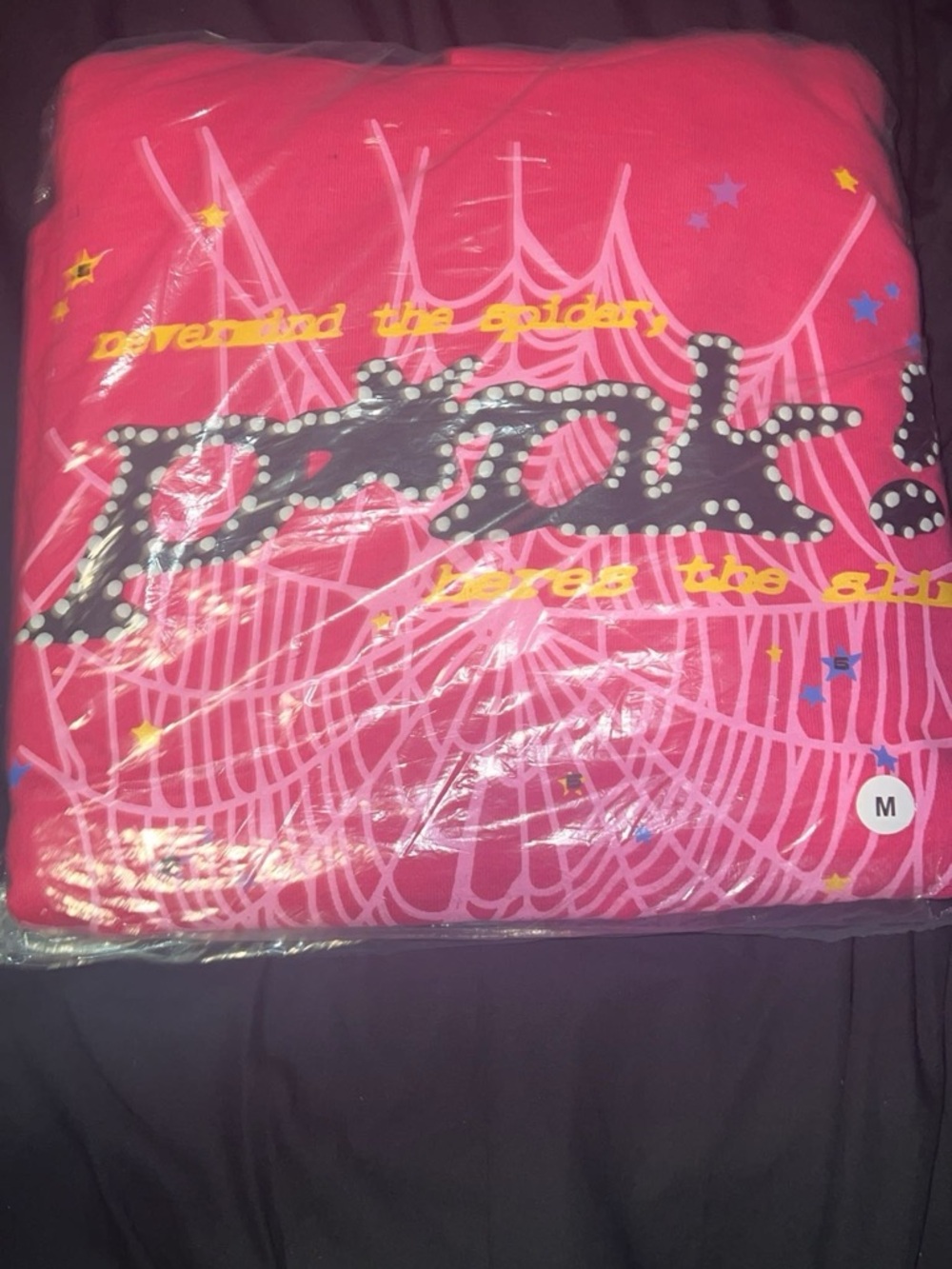 Pink spider hoodie   - M